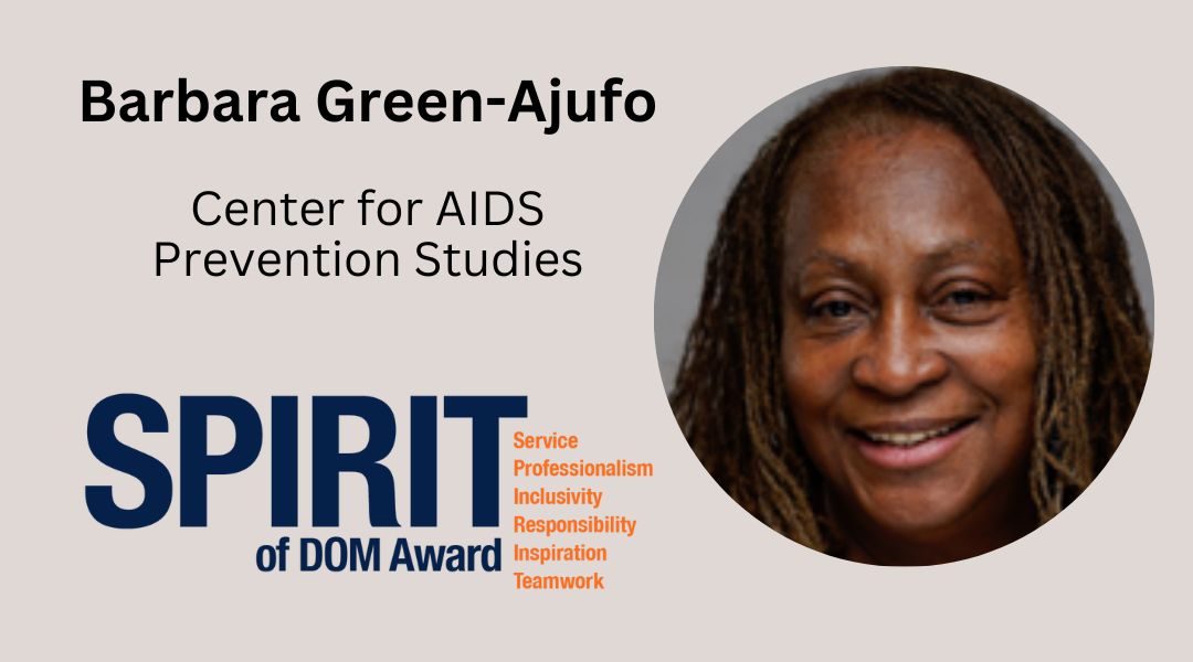 Barbara Green-Ajufo: SPIRIT of DOM Award