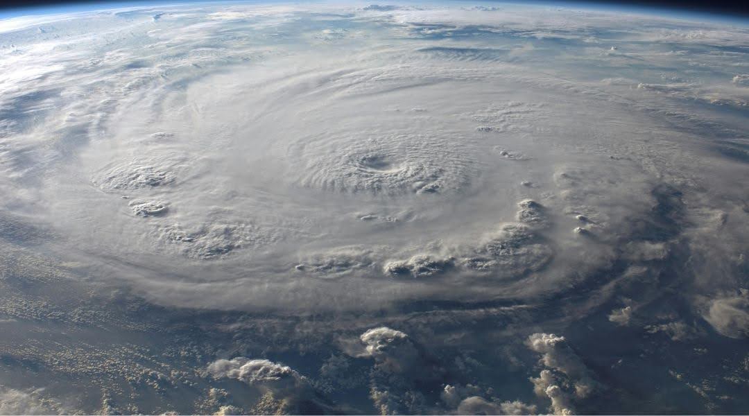 A major hurricane seen from space