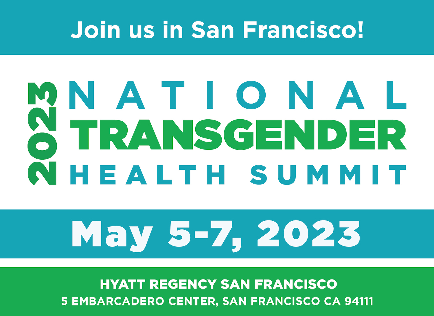 2023 National Transgender Health Summit May 5-7 San Francisco